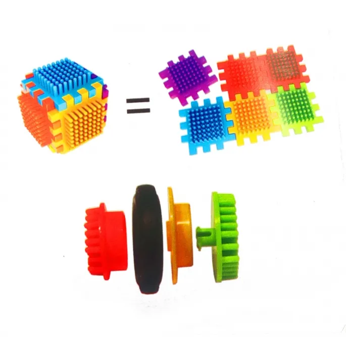 Klocki konstrukcyjne AZ o intensywnych barwach dla dzieci powyżej 3 lat