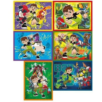 BEN 10 KLOCKI OBRAZKOWE 12 EL CARTOON NETWORK W WALIZCE