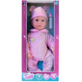 LALKA TOSIA BOBAS INTERAKTYWNY RUSZA BUZIĄ PŁACZE 40 CM